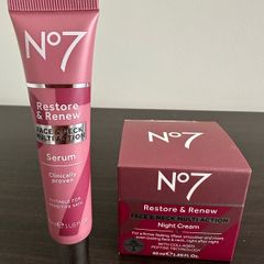 No.7 Restore&Renew Night Cream + Serum