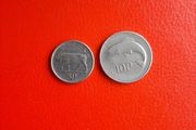1993 Irish 5p and 10p
