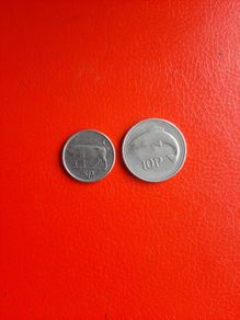 1993 Irish 5p and 10p
