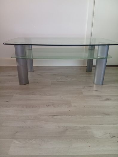 Modern Quality Tempered Glass Coffee Table
