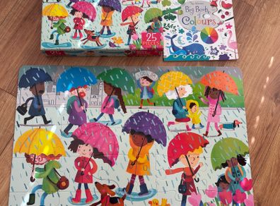 Usborne Colours Book And Jigsaw