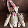 Vintage Hanging Rag bear with zip pocket for pot pourri Image 3