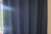 navy curtains