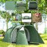 Three-Man, Two-Room Tent - Green Image 4