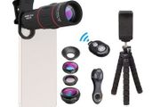 Apexel 4-in-1 Smartphone Lens Kit 18X with Remote Shutter