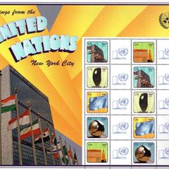2009 United Nations (New York, US) Greeting Commemorative Stamps Sheet Mint Never Hinged (MNH)