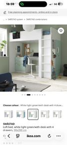 ikea loft bed (as good as new)