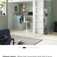 ikea loft bed (as good as new)