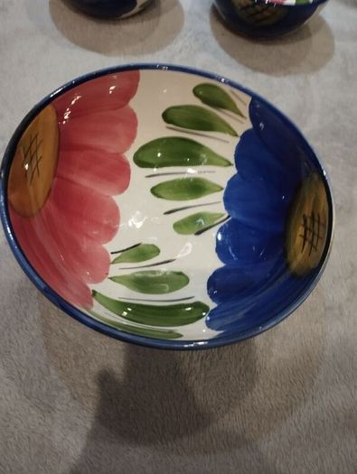 Vintage Ceramic Hand-painted Cabo Bowl set