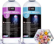 Epoxy Resin, 64oz Crystal Clear Epoxy Resin and Hardener, Bubble Free Table Top & Bar Top Casting Resin, Clear Epoxy Resin for Tumblers, Art Crafts, Jewelry Making (FREE POSTAGE)