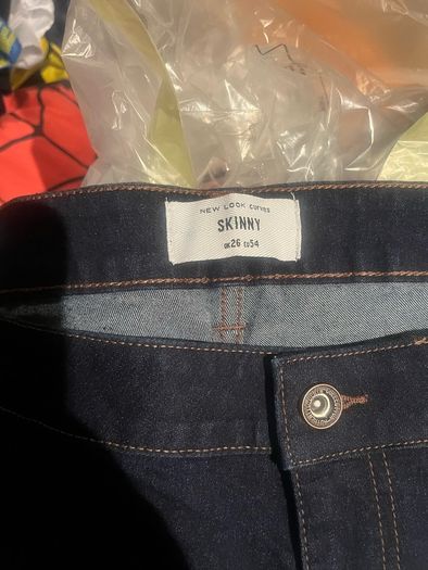 New look dark denim plus size jeans uk26