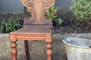 Regency shield back mahogany Hall Chair