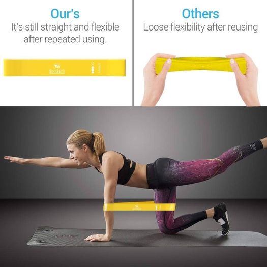 FREE EXPRESS SHIPPING Resistance Bands Set for Men and Women, Pack of 5 Different Resistance Levels Elastic Band for Home Gym Long Exercise Workout  Great Fitness Equipment for Training Yoga Free Carrying Bag