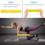FREE EXPRESS SHIPPING Resistance Bands Set for Men and Women, Pack of 5 Different Resistance Levels Elastic Band for Home Gym Long Exercise Workout  Great Fitness Equipment for Training Yoga Free Carrying Bag Image 2