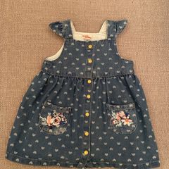 Du Pareil Au Meme baby denim dress aged 12-18 months