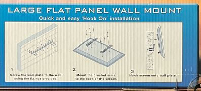 B-TECH Large Flat TV Panel Wall Mount