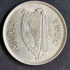 Ireland Excellent Silver 1939 Florin coin