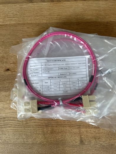 Assortment fibre optic leads