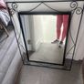 Black Wraught Iron mirror Image 2