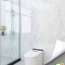 Bathroom Waterproof Sticker Wall paper Sticker Self-Adhesive Bathroom Wall Wall Covering  Marble Wallpaper Image 3