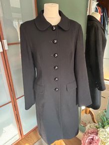 L K  Bennett Black Tailored Top Quality Coat - Size 12