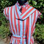 Stunning striped peplum style blouse with tie detail by ZARA Image 2