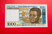 Madagascar  1,000 Francs. 1994   ( Uncirculated )