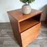 Vintage Retro Mid Century Teak Bedside Cabinets (Pair) Image 8
