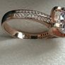 Sterling silver Promise ring rose gold plated brand new with box Image 3