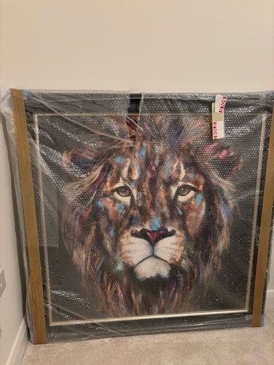 Brand New - Artko Kendi Lion - Large Framed Pic