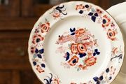 Antique Keeling &amp; Co Flower Vase Imari Style Plate