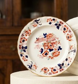 Antique Keeling & Co Flower Vase Imari Style Plate