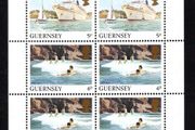 1985 Guernsey 50p Definitive Stamps Booklet Pane (ex cover showing Victoria Tower, St Peter Port) Mint Never Hinged (MNH)