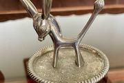 Seba Silverplated Ring Tree Retro Walter Bosse stylised Big Eared Donkey 1960s