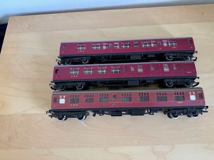 Hornby LMS Coaches - 3 Off