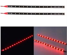 2PCS New 30cm 5050 12 LED Flexible Red LED Strip Light DIY Decoration For Car Boat Decor Strips Lamp Waterproof
