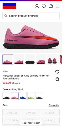 Nike Mercurial Astro runners