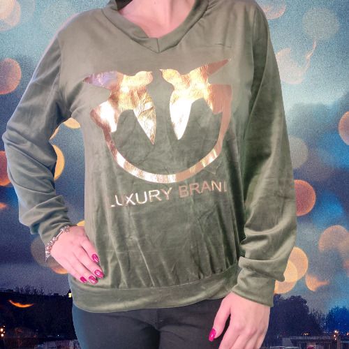 Velor sweatshirt