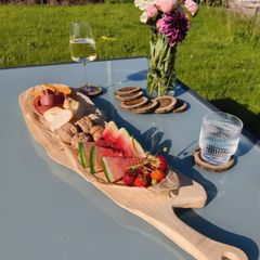 charcuterie board live edge