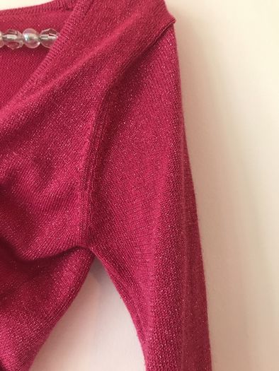 Bluezoo sparkly pink cardigan age  5/6