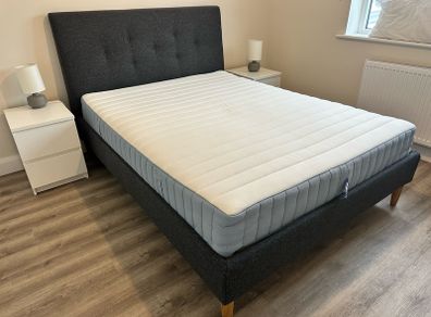 Bed frame and mattress
