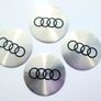 Set/4x 65mm Audi STICKERS ONLY Wheel Centre Cap Sticker A3 A4 A5 A6 Q5 S Line Q7 Image 5