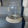 New XL solid washed wood and glass centre piece or hurricane vase Image 10