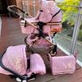 Brand new baby travel system Pink & flowers baby pink Image 3