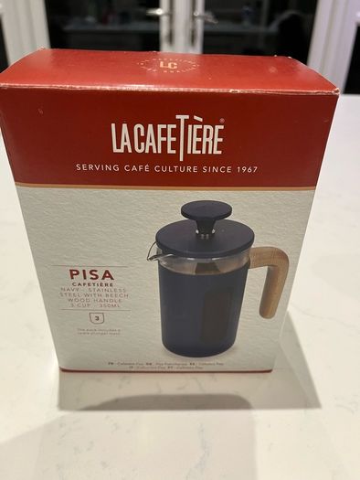 La Cafetiere Pisa French Press, 3-Cup - Navy