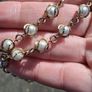 18k Gold Plated Pearl Necklace(Vintage) Image 5