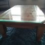 Solid Wood Glass Topped Coffee Table Image 6