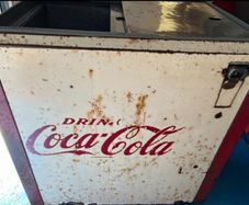 Vintage Coca Cola Cooler Fridge