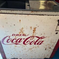 Vintage Coca Cola Cooler Fridge