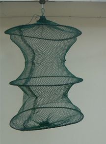 Folding Round Metal Frame Nylon Mesh Crab Crawdad Shrimp Minnow Bait Trap Cast Fish Net Fishing Landing Tackle accessory tool